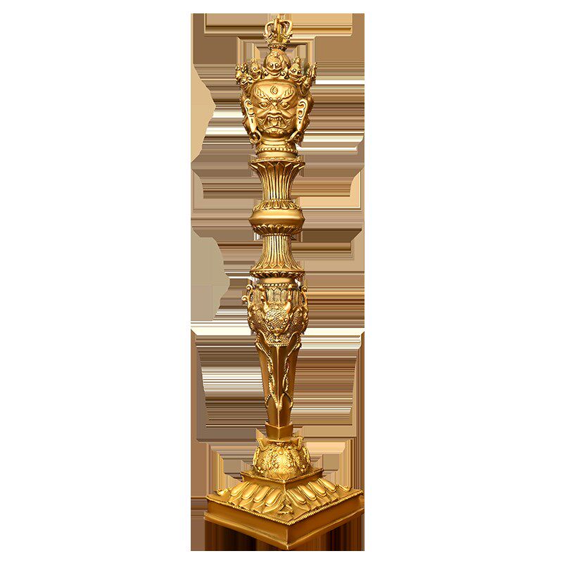 纯铜法器马头明王普巴金刚杵降魔杵金刚橛M大号工艺品三面普巴杵