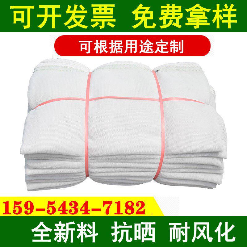 白色安全网密目网建筑p工程工地防护网阻燃国标送检测网尼龙网白