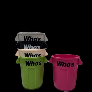 垃圾桶家用20L大容量高颜值客厅厨E房厨余工业风多功能收纳桶创意