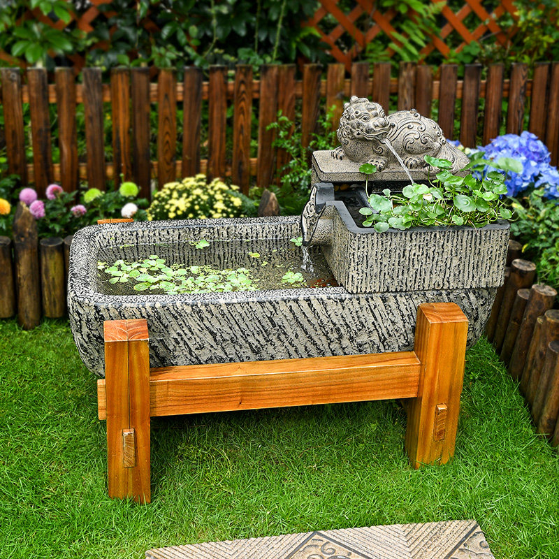 庭院户外造c景布置貔貅流水摆件循环水养鱼池农家小院室外喷泉鱼,家居饰品,流水摆件,淘宝优惠券,粉丝福利购,淘宝优惠卷