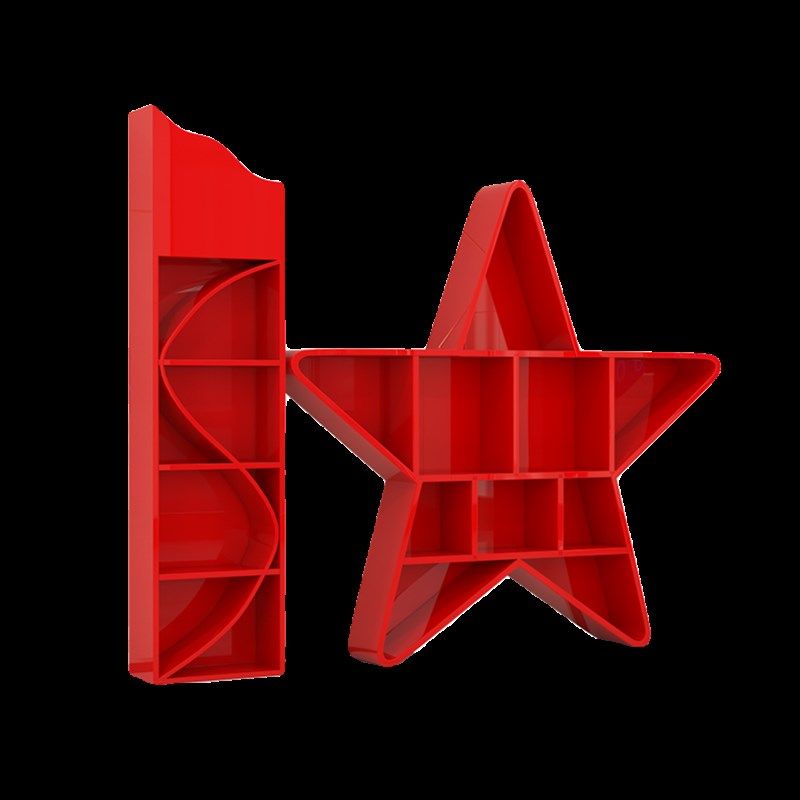 党建室书架大学图书馆书柜社区图书室党群服务中心红色.读书角会,商业/办公家具,活动柜/格子柜/组合柜,淘宝优惠券,粉丝福利购,淘宝优惠卷