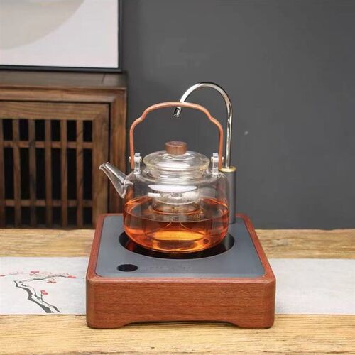 中式自动上水电陶炉煮茶器玻璃泡茶壶家用O小型烧水壶茶具套装