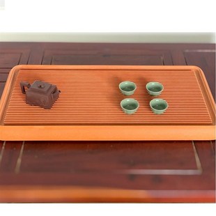 素胚手工打磨家用办公胶.木茶台茶海 大橙金电木茶盘高山流水款