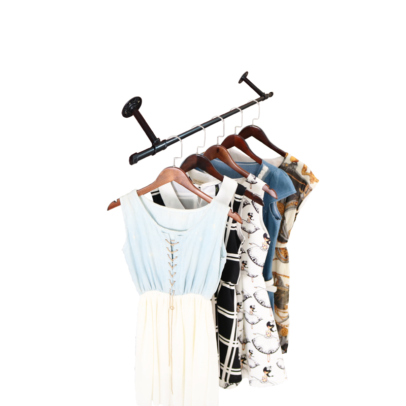 阳台晾衣杆固定式晒衣架挂墙衣y架杆室内侧墙打孔单杆顶装凉晾衣