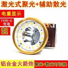 强光头灯大面积散光聚光可切换充电超亮头戴式照明户外.新款工作