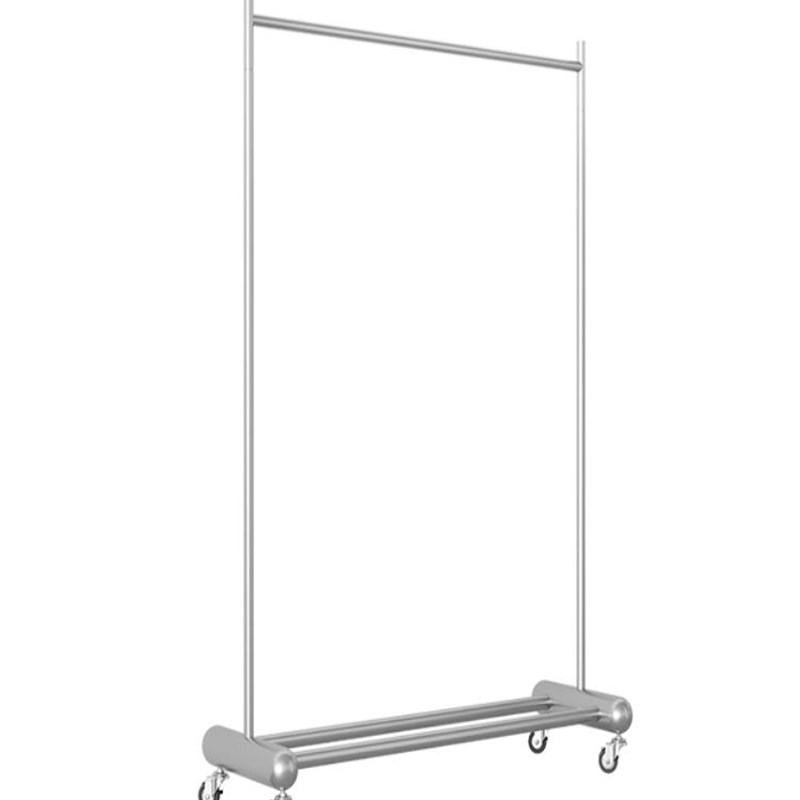 晾衣架不锈e钢单杆落地阳台家用支架室内卧室晒衣架多功能移动衣