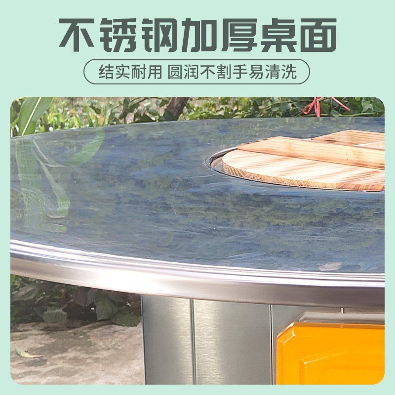 农村不锈钢柴火灶k家用烧木柴柴火鸡专用灶地锅炖锅台铁锅炖灶台