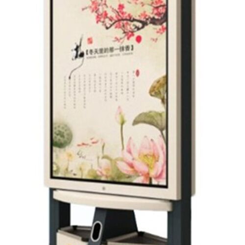 户外环保两分类四分类脚踏式垃圾B箱垃圾分类收集亭智能垃圾分类