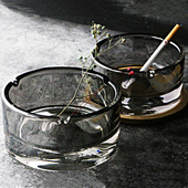 j大水晶玻璃烟灰缸家用潮流多功能ins欧式 时尚 客厅碟 创意个性 美式