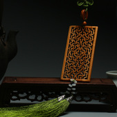 观复博物馆中国结桃木雕v刻门窗挂饰仿古特色家居饰品挂件