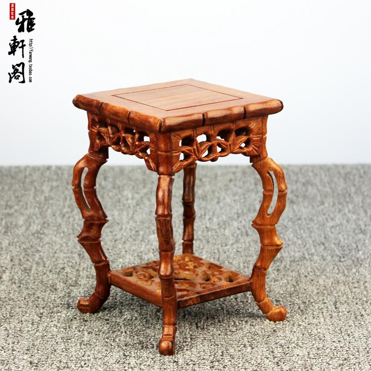 红木底座工艺品奇石头实木茶壶摆件花瓶香炉花盆佛像小花架海马几