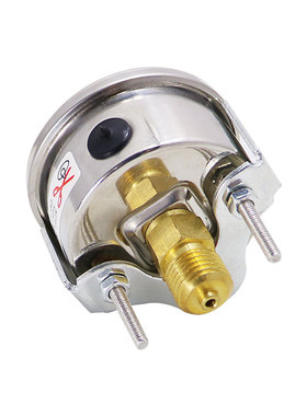 YN50Z卡子式耐震压力表轴向油压水液压带支架M14*1.5 10*1 ZG1/4