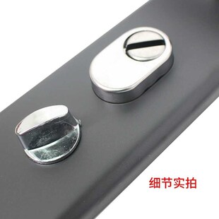 黑灰色防盗门加厚铁面板大门拉手豪华别墅双开门对开门把手通用型