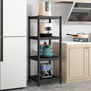 厨房置物架碳钢30宽35长40/45/50/55/60cm落地多层微波炉收纳架子