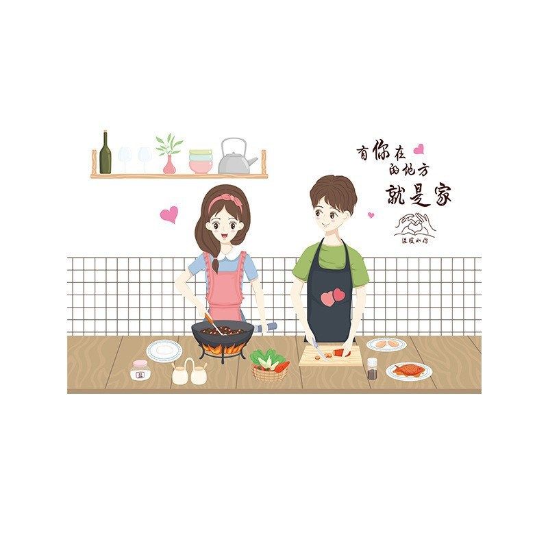 静电厨房防油贴纸防水透明耐高温加厚油烟机灶台墙壁墙纸自粘墙贴,家居饰品,涂鸦墙贴,淘宝优惠券,粉丝福利购,淘宝优惠卷