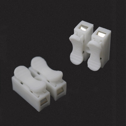 按压式接线端子CH2电线灯具快速连接器2位接头弹簧对接1000只装