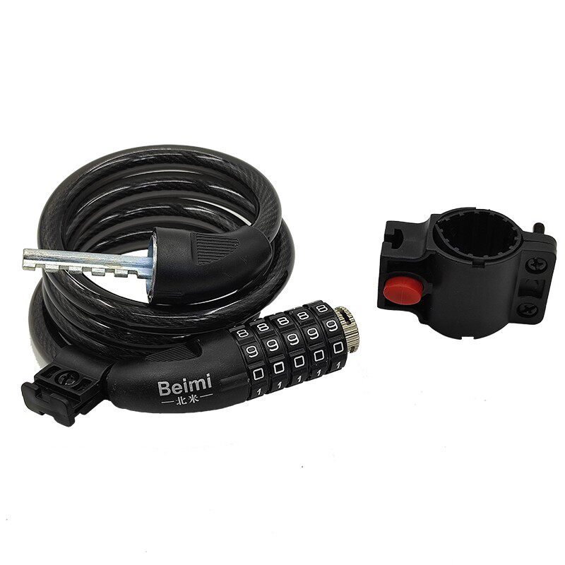 北米自行车锁密码锁山地车便携式锁防盗单车锁链条锁电动车锁配件