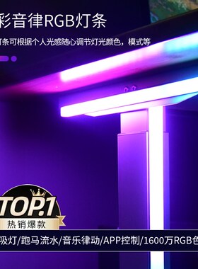 电竞桌氛围灯ARGB电竞房灯带5V神光同步LED电竞洞洞板吸磁幻彩灯