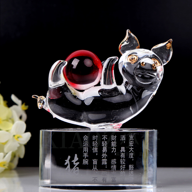 水晶十二12生肖全套家居工艺品装饰品摆件鼠牛虎兔龙蛇马羊猴