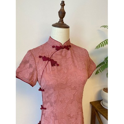 故双栖【胭脂扣】新中式民国风日常旗袍女夏季小个子年轻款高级感