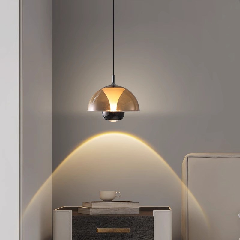 花苞酒吧床头吊灯创意个性艺术可升降伸缩主人房间吊线单头小吊灯