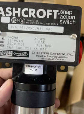 ASHCROFT D424B-103.425Kpa压力开关议价
