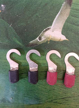 KS纯铜钩插头，货场来源，成色如图，黑色和红色两种，机械压制议