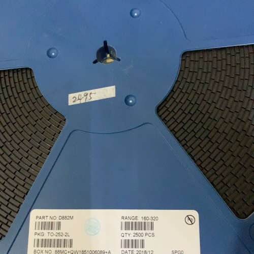 D882M TO-252封装 数量2495个 单价0,16议价