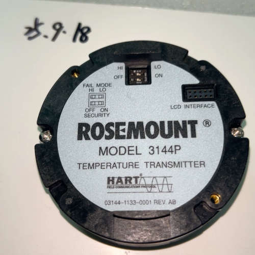 议价罗斯蒙特3144P温度变送器模块，型号03144-1133-