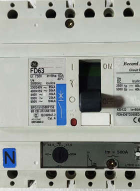 美国GE通用FD63断路器FDN436TD050ED，成色漂议价