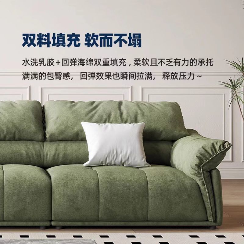 森华派猫抓布小户型三人沙发