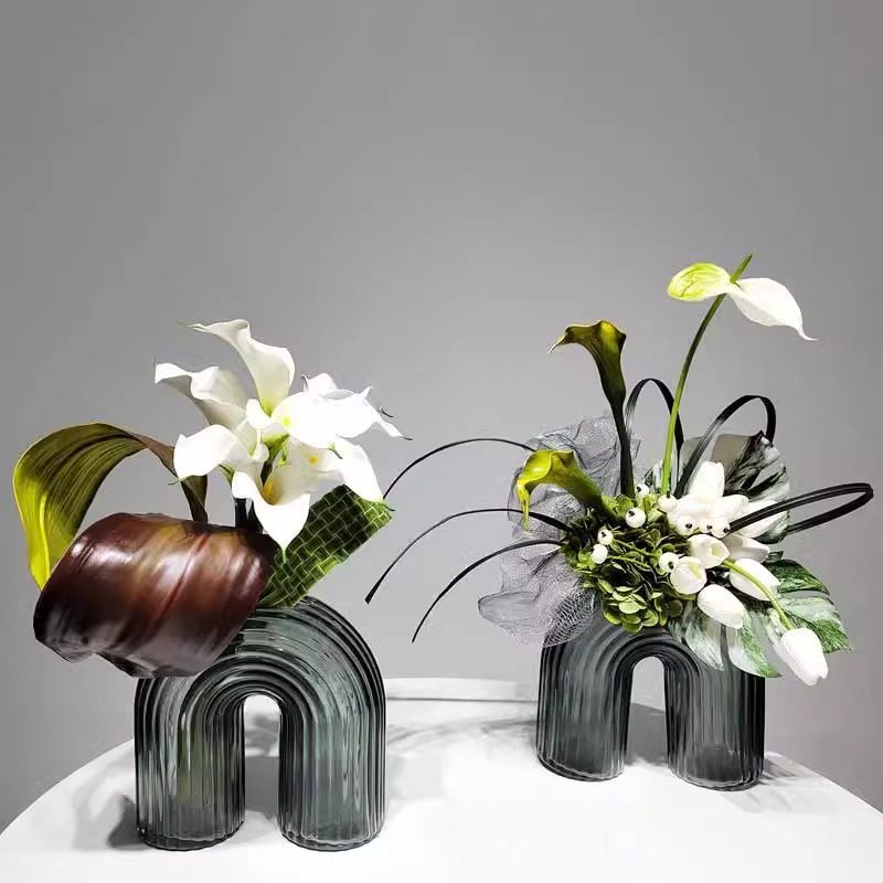 现代轻奢仿真花创意花瓶插花售楼部玄关软装样板间假花艺盆景摆件,电子元器件市场,电线扎带/束线带,淘宝优惠券,粉丝福利购,淘宝优惠卷