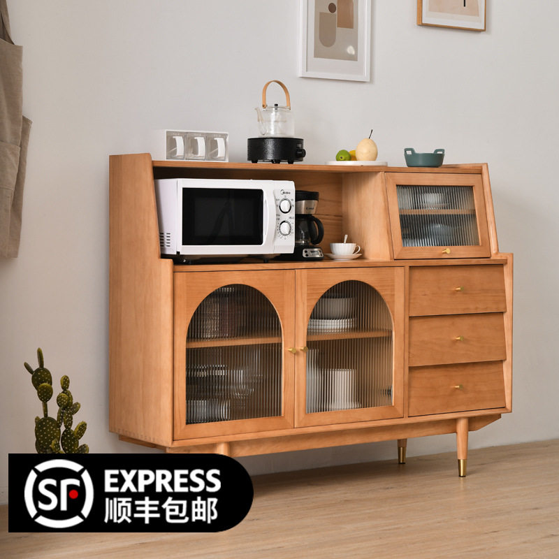 现代简约全实木拱门茶水柜