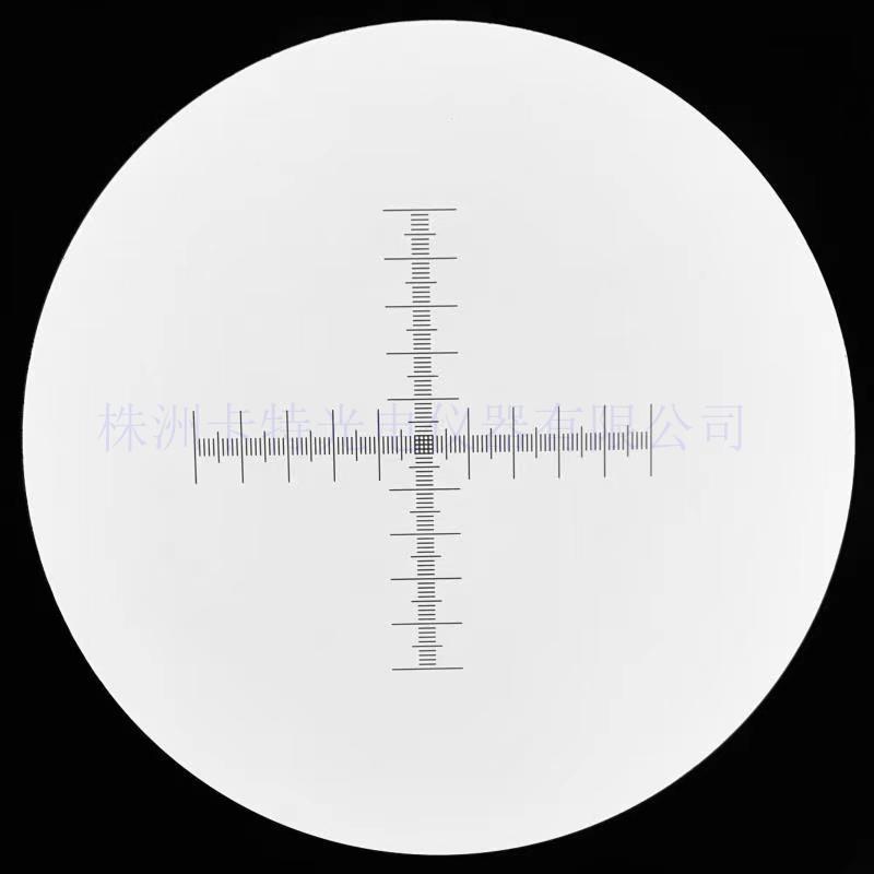 CAT933显微镜测微尺奥林巴斯目镜分划板十字标尺0.01mm1mm
