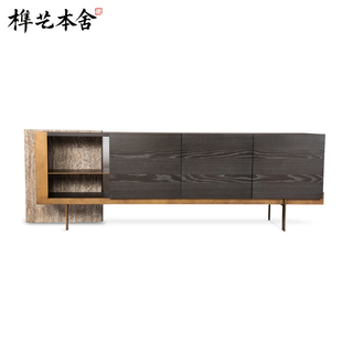榫艺本舍/北欧高级轻奢风设计 Inca Sideboard 样板间客厅餐边柜