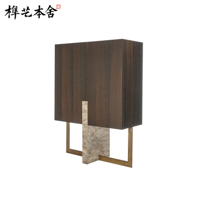 北欧创意设计艺术实木边柜