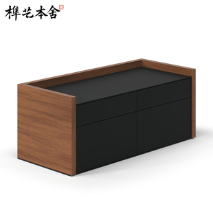 榫艺本舍/意式极简设计师设计Mono-V Sideboard 客厅办公室储物柜