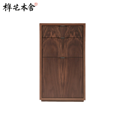 意式轻奢简约斗柜实木