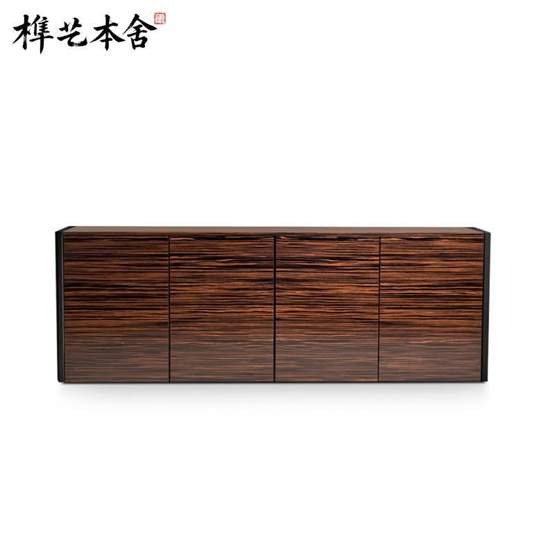 榫艺本舍/北欧轻奢大户型设计SER.A大平层客厅餐厅玄关置物餐边柜