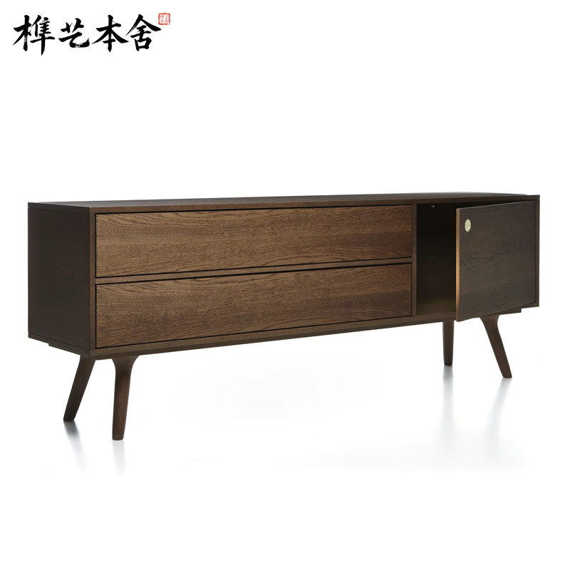 榫艺本舍/意式极简轻奢艺术设计师设计 Zio Buffet客厅餐厅电视柜