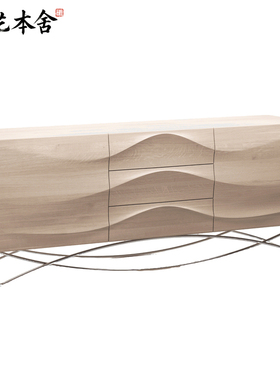 榫艺本舍/北欧轻奢艺术设计 Lasta sideboard 异形客厅餐厅餐边柜