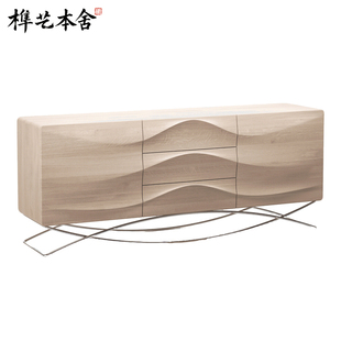 榫艺本舍/北欧轻奢艺术设计 Lasta sideboard 异形客厅餐厅餐边柜