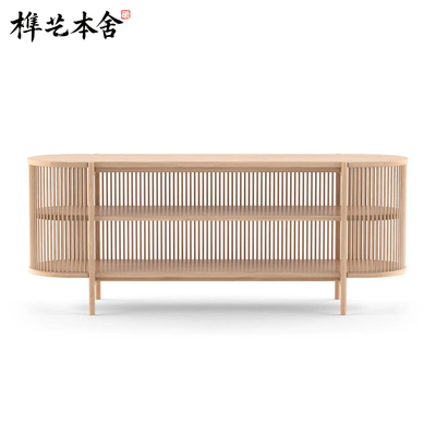 实木餐边柜客厅创意设计师设计