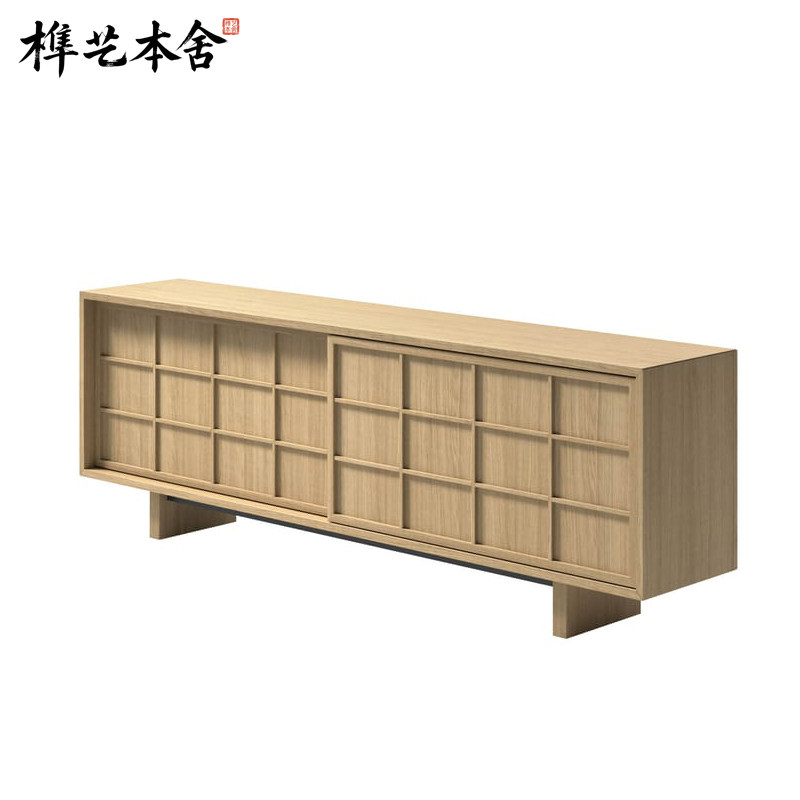 榫艺本舍北欧实木餐边柜