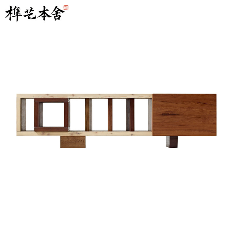 意式极简设计实木边柜