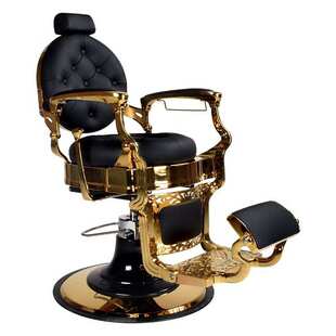 雅龙轻奢理发椅复古油头椅子理发店专用剪发椅可放倒男士刮面椅子