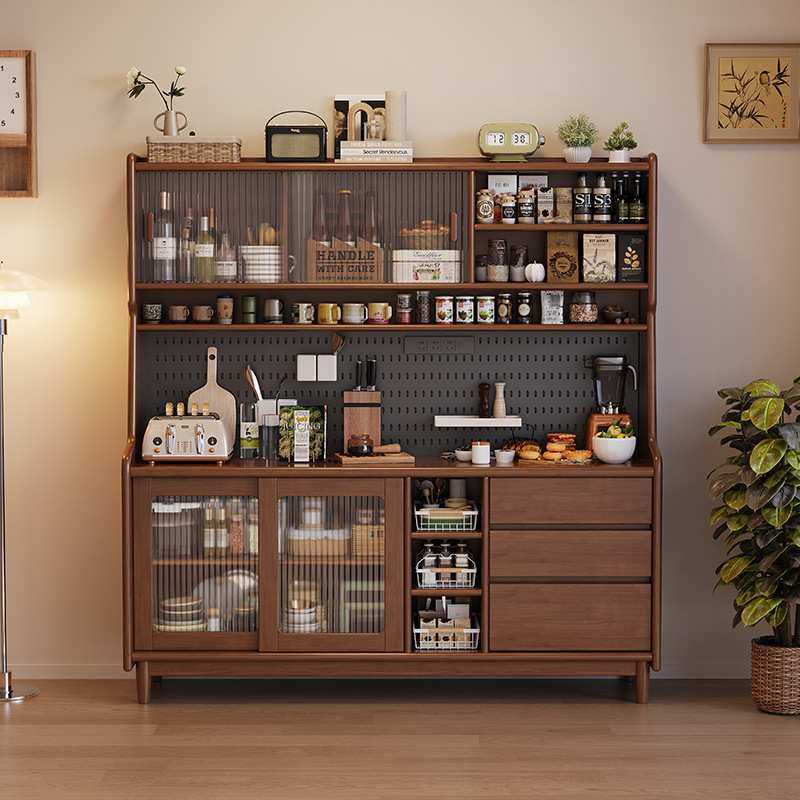 实木餐边柜靠墙一体高柜置物架简约现代厨房日式家用储物茶水柜,3C数码配件,USB灯,淘宝优惠券,粉丝福利购,淘宝优惠卷