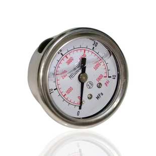 供应开舱泵设备专用压力表全钢耐震充油轴向不锈钢YNBF40Z 40MPA