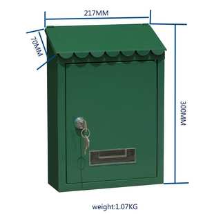 厂家直销户外金属信报箱 别墅家用邮箱TX0080E18 欧洲信报箱