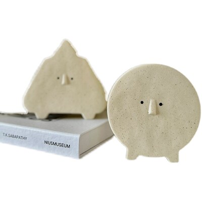 SilentWind治愈系可爱小花瓶陶瓷创意插干花器家居民宿Z样板房摆